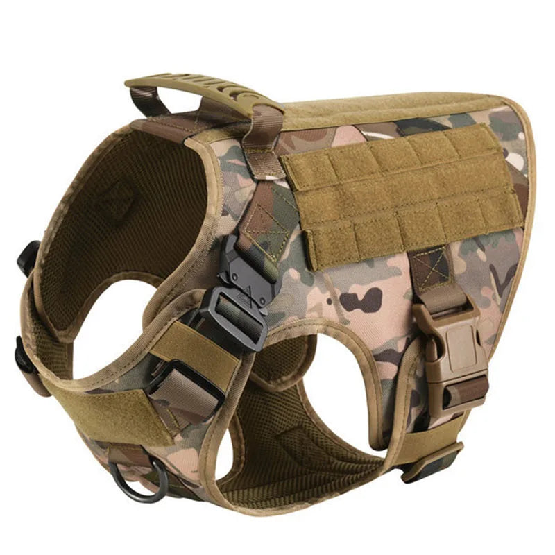 Large Dog Harness and Leash Set for German Shepherd and Malinois Training Walking Vest for Medium and Large Dogs