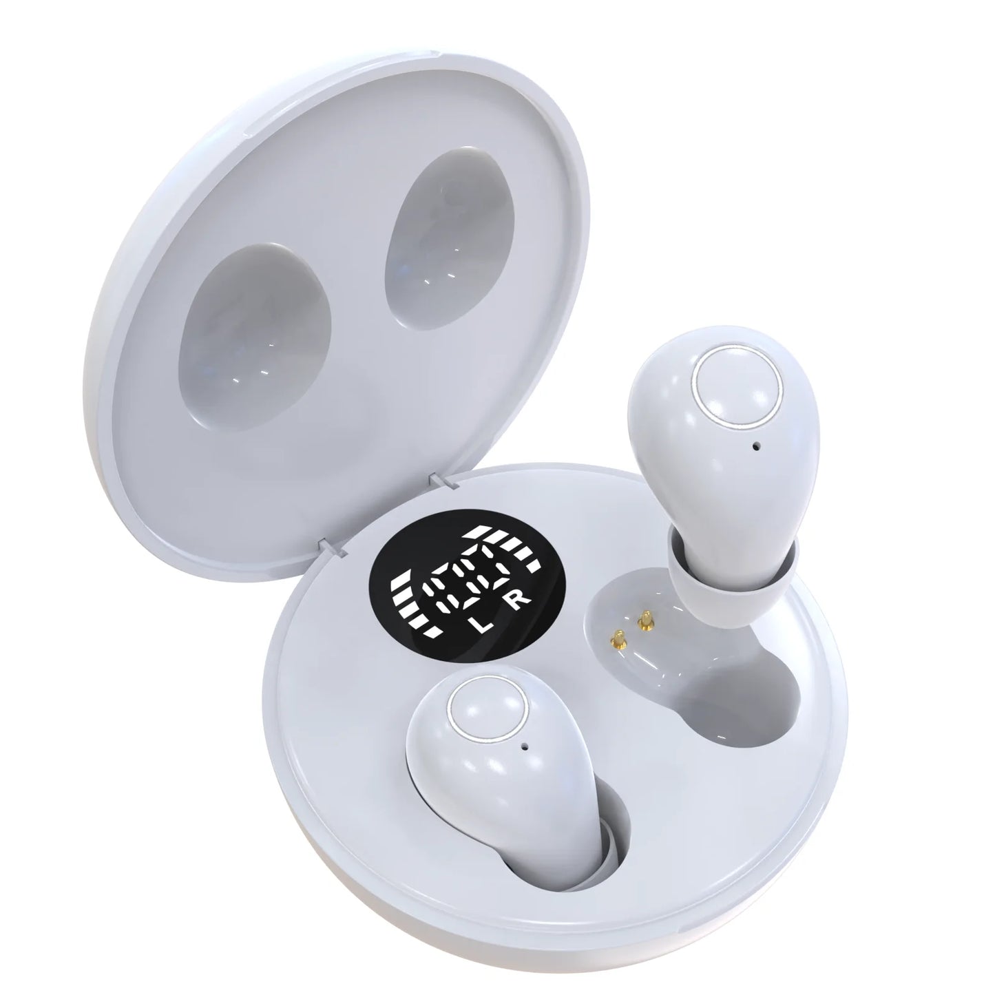 SK Mini Wireless Bluetooth Headset Small Sleeping Sports Invisible Earbuds with HD HIFI Bass Sound Quality