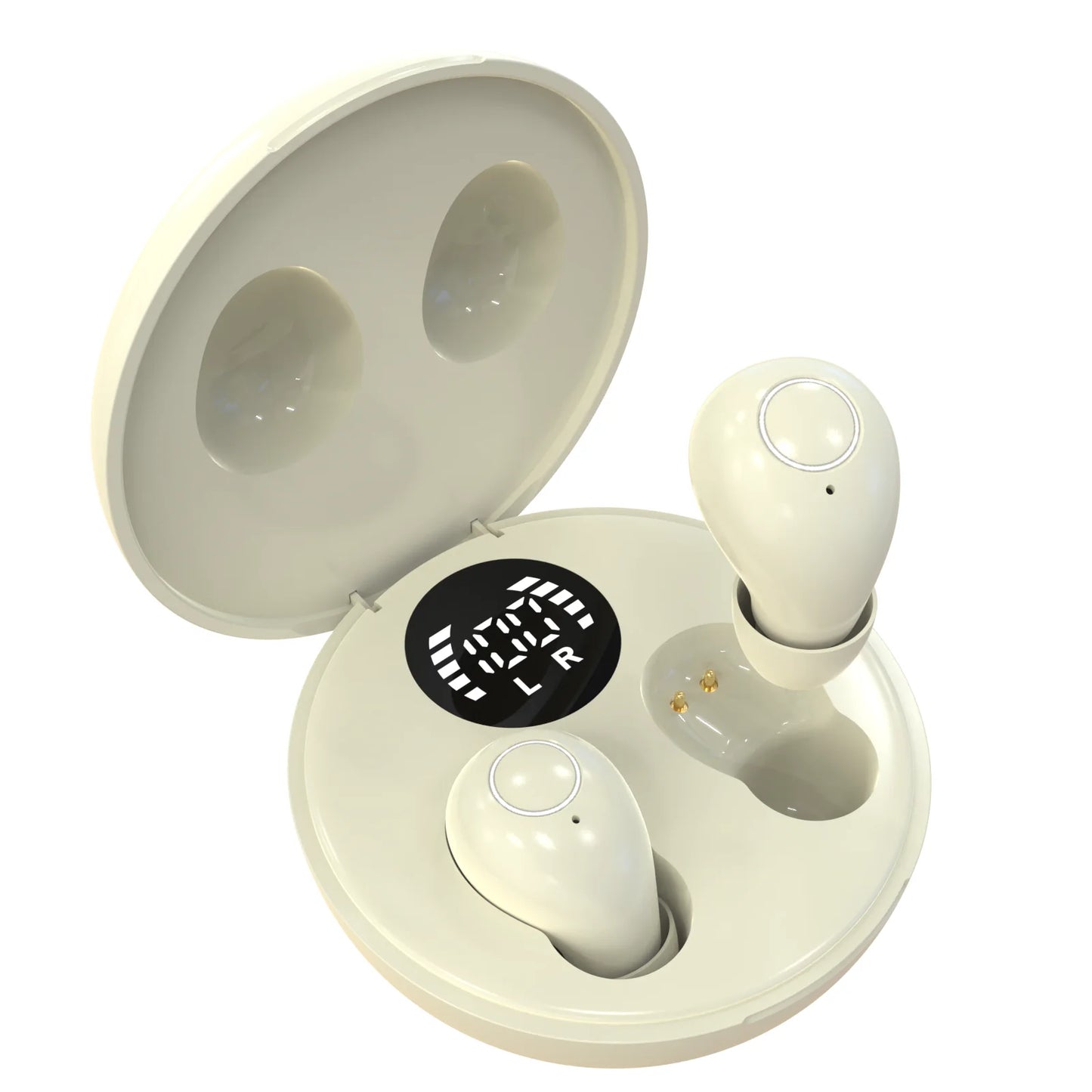 SK Mini Wireless Bluetooth Headset Small Sleeping Sports Invisible Earbuds with HD HIFI Bass Sound Quality