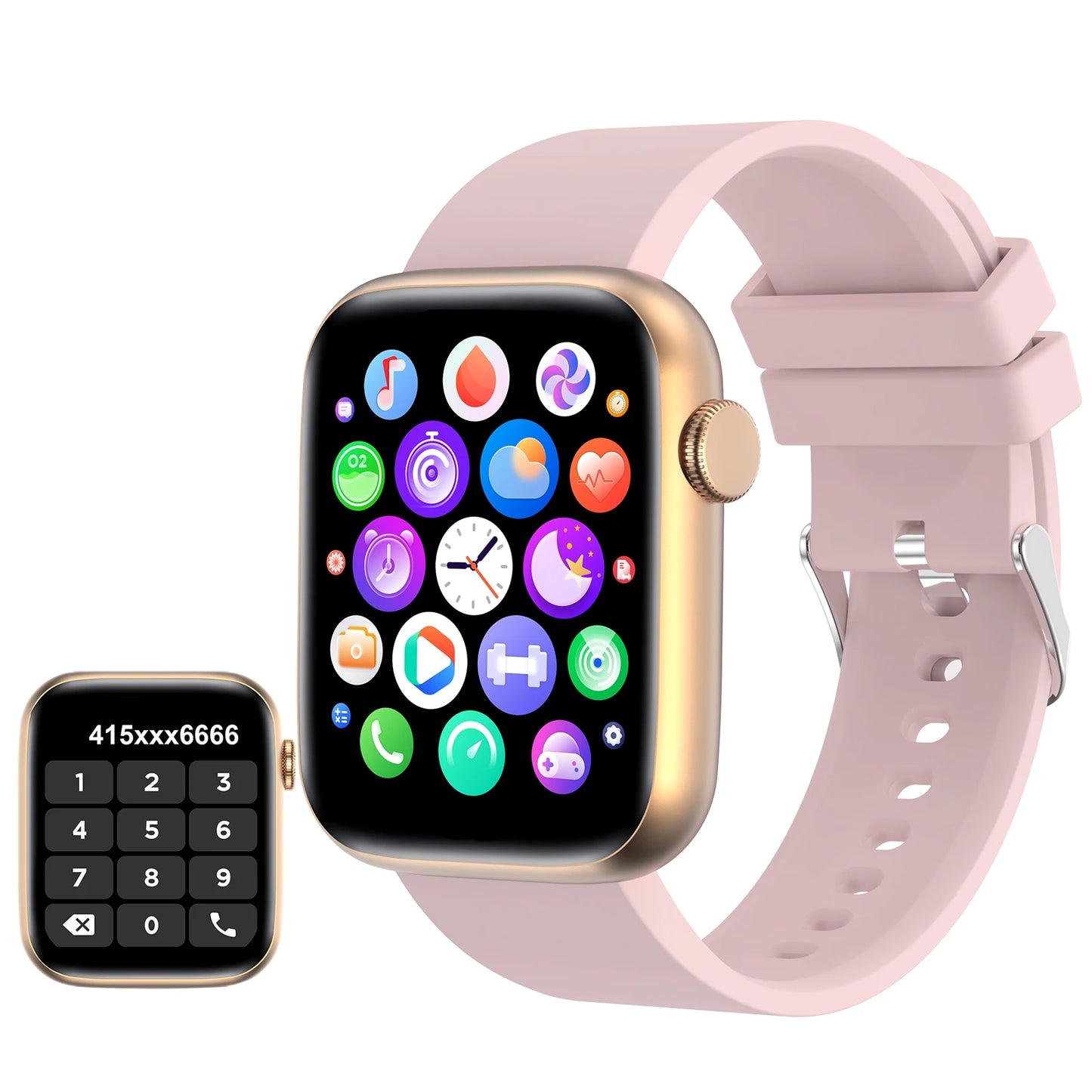 Mart Smart Watch with 1.9 Inch Full Touch Screen for Android and iOS Phones 123 Sport Modes Voice Assistant Fitness Tracker