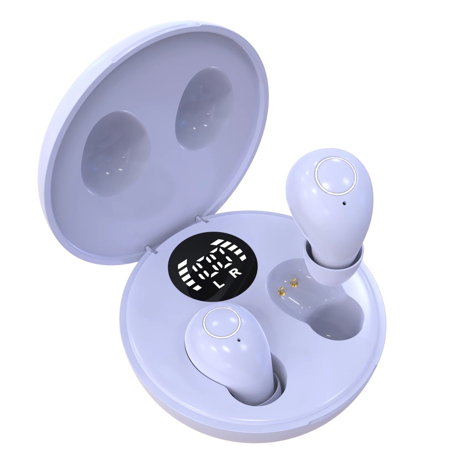 SK Mini Wireless Bluetooth Headset Small Sleeping Sports Invisible Earbuds with HD HIFI Bass Sound Quality