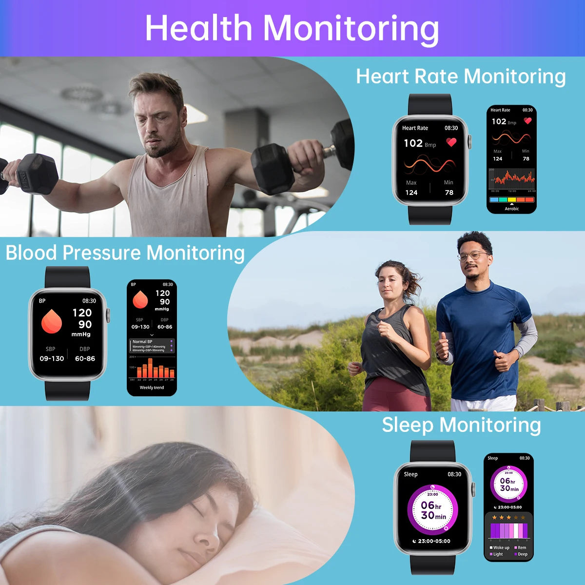 Mart Smart Watch with 1.9 Inch Full Touch Screen for Android and iOS Phones 123 Sport Modes Voice Assistant Fitness Tracker