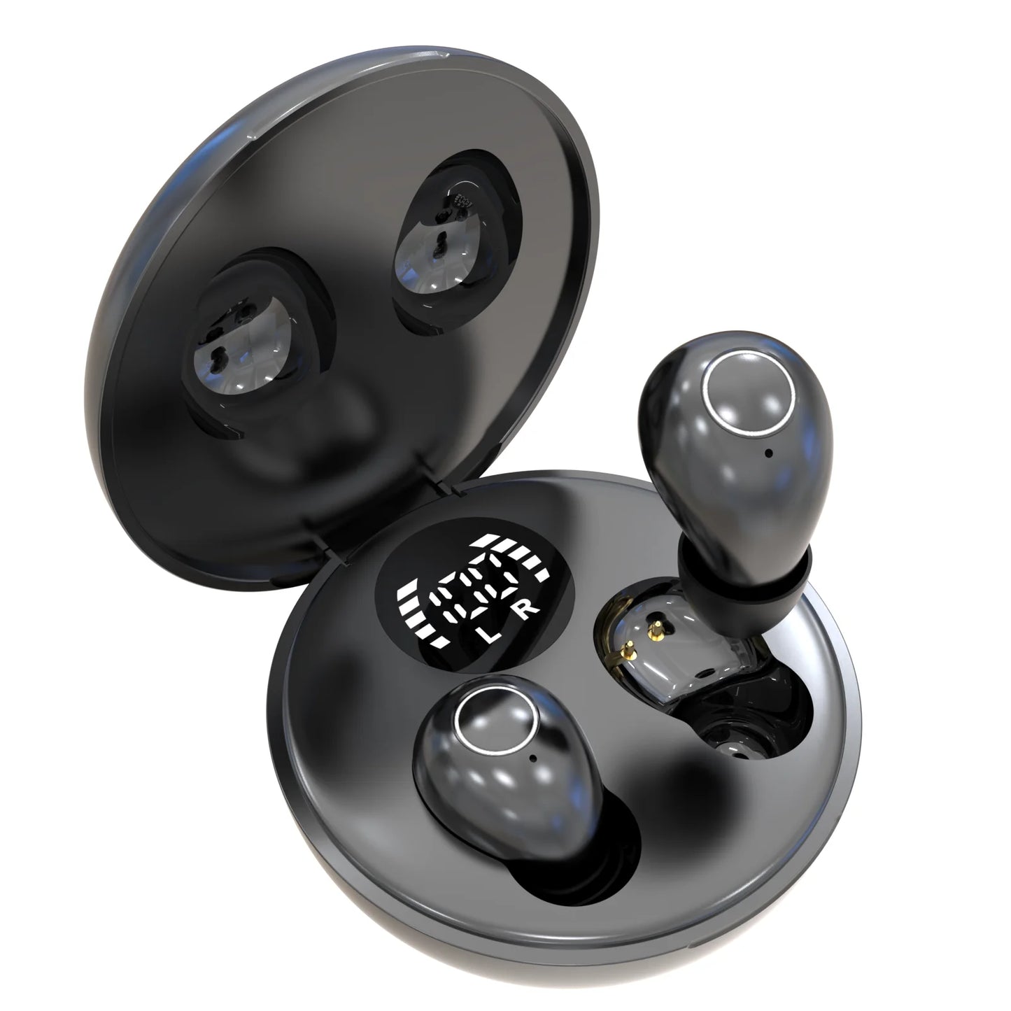 SK Mini Wireless Bluetooth Headset Small Sleeping Sports Invisible Earbuds with HD HIFI Bass Sound Quality