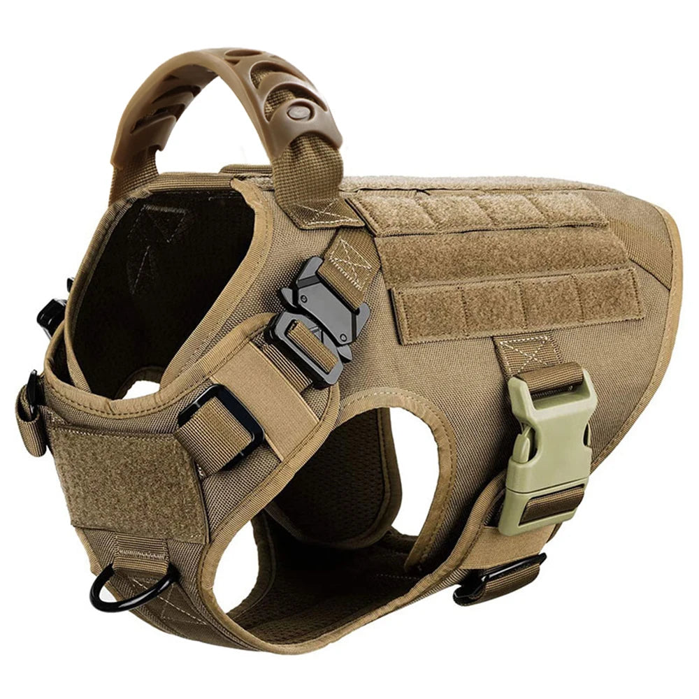 Large Dog Harness and Leash Set for German Shepherd and Malinois Training Walking Vest for Medium and Large Dogs
